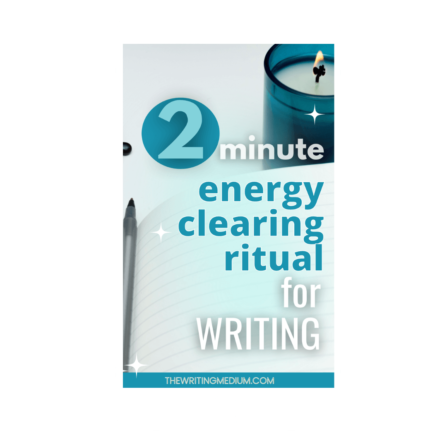 2 minute ritual for writing