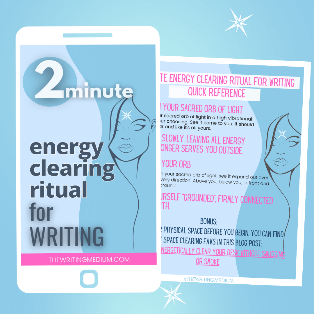 two minute ritual for writing