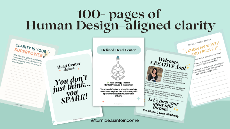 turn ideas into income