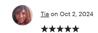 Tia etsy testimonial