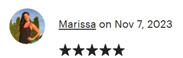 Marissa etsy testimonial